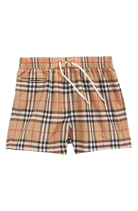 burberry baby swim trunks|Burberry boys checkered swim trunks.